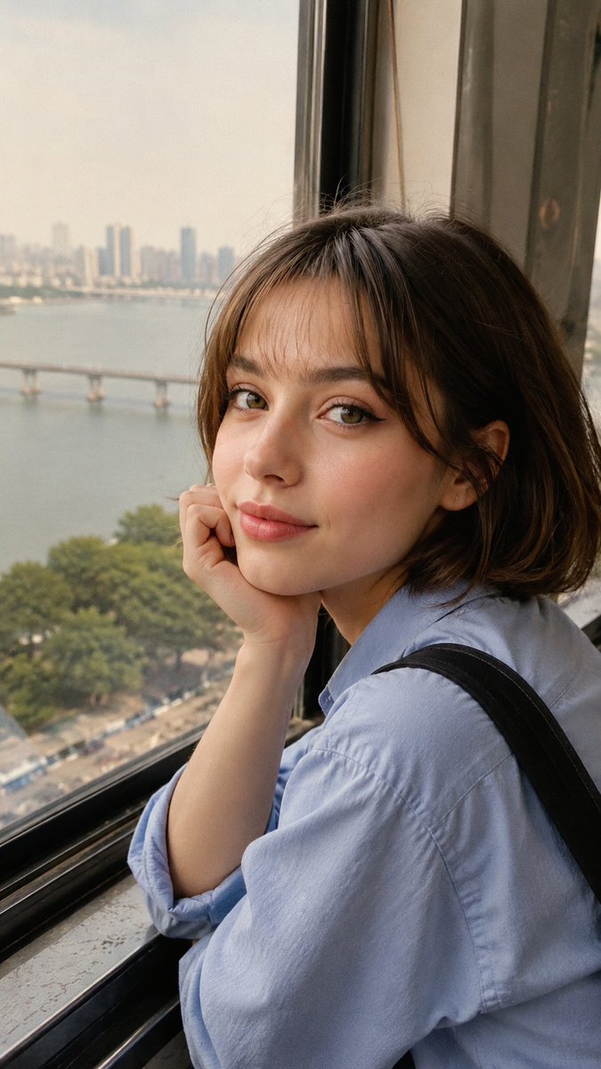 Candid Travel Portrait in Seoul