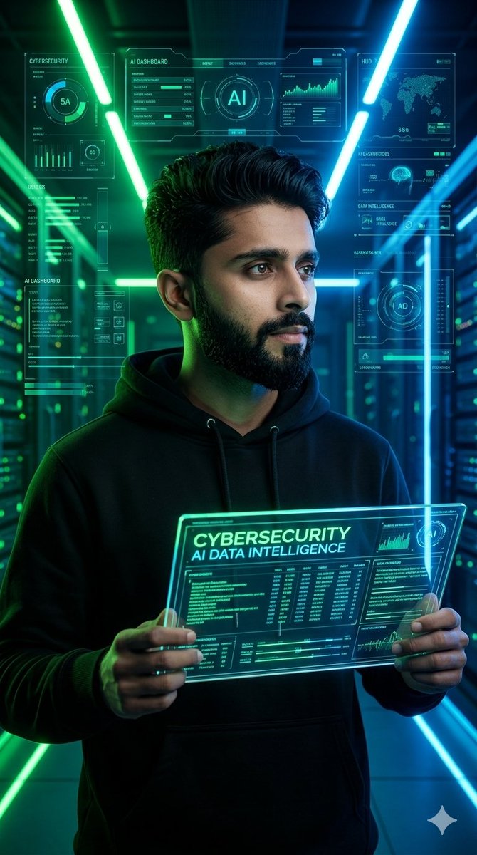 Cyberpunk AI Entrepreneur Portrait