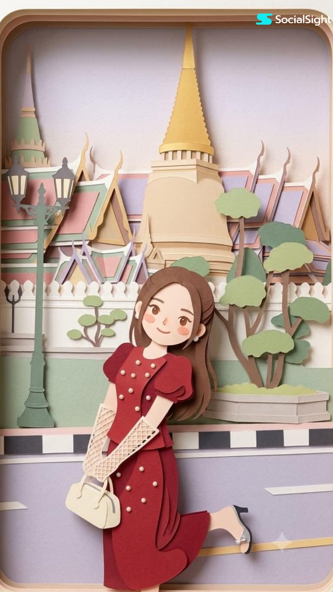 Layered Papercraft Image Transformation example 2