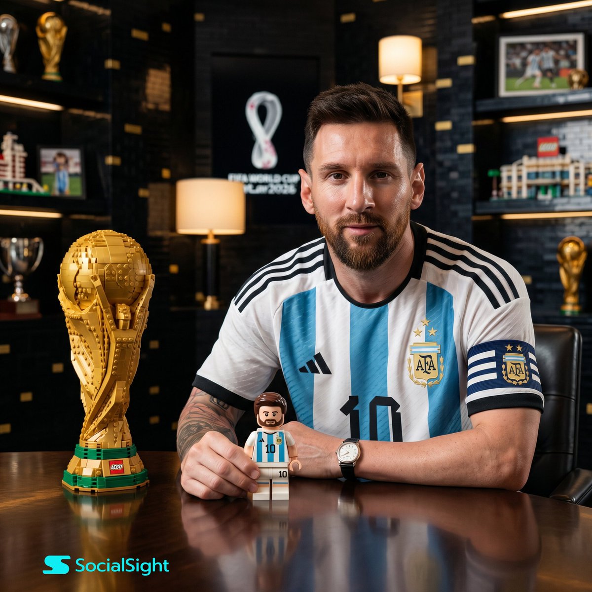 Lionel Messi Lego Portrait example 2