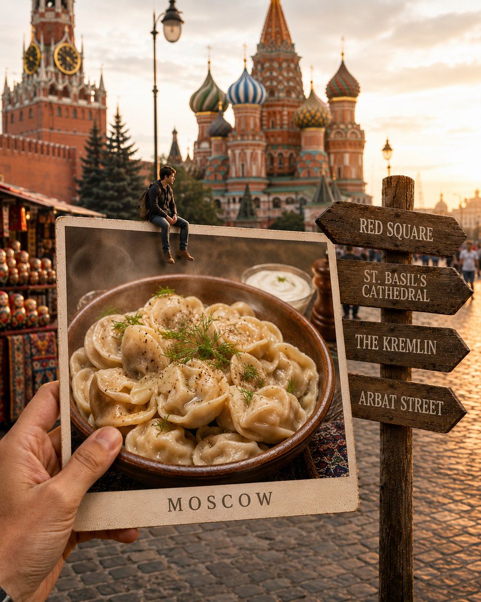 Hyper-realistic Travel Food Postcard example 4