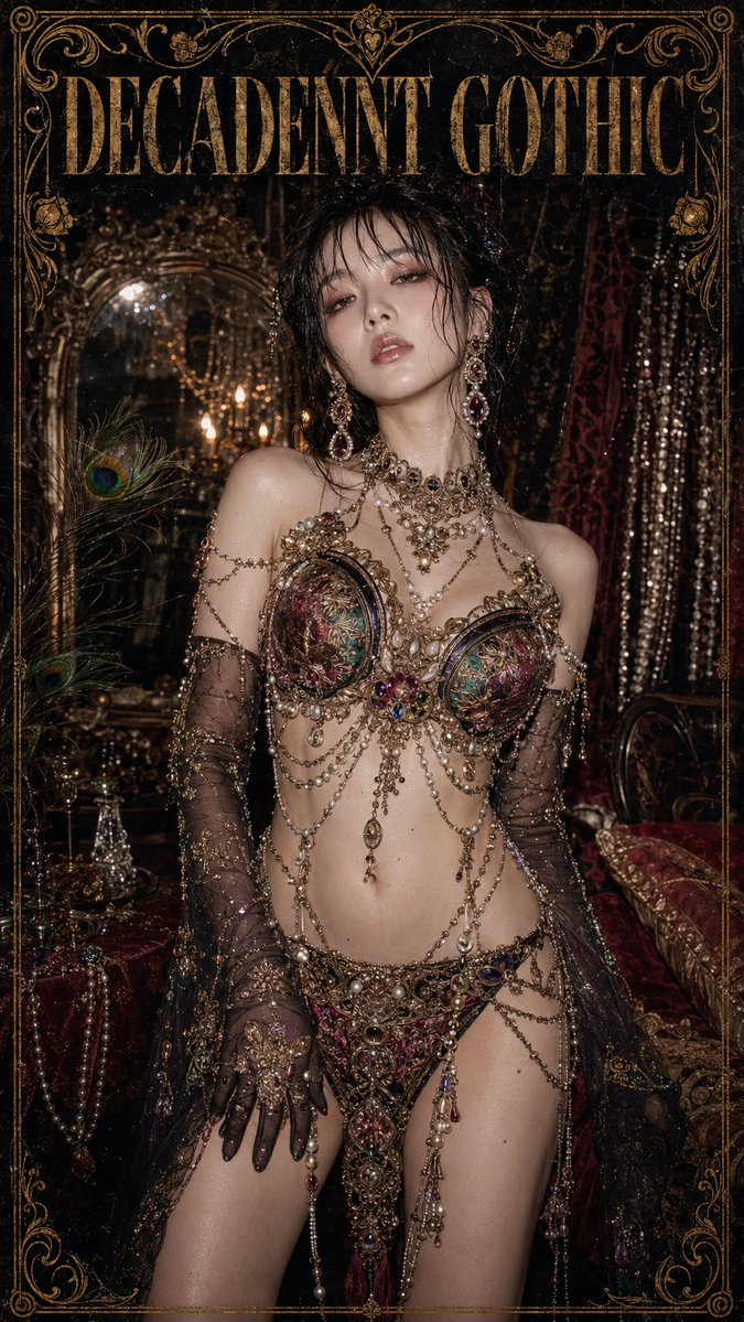 Decadent Gothic Boudoir Poster