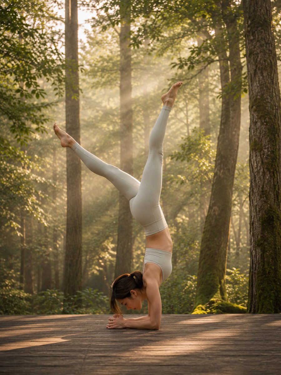 Advanced Forest and Water Yoga Photography example 4