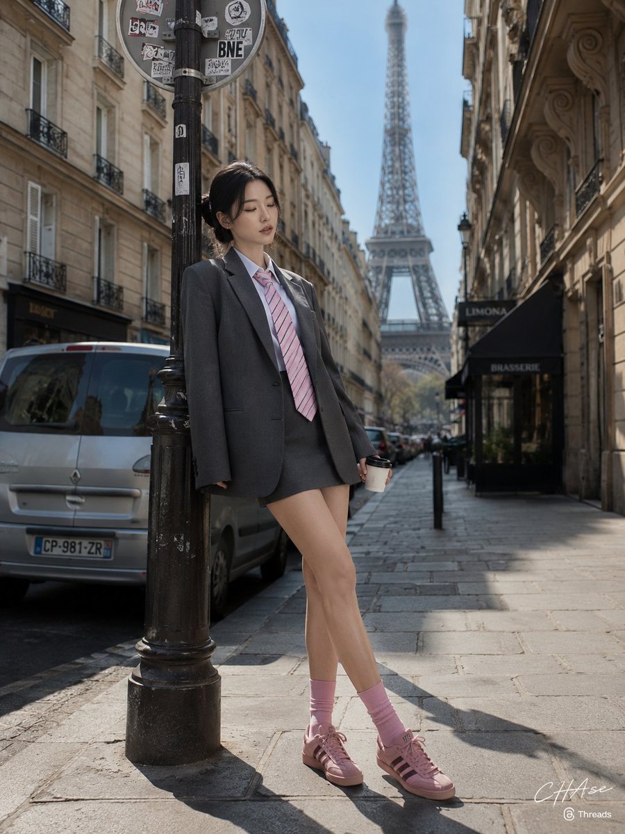 Parisian Chic Street Style Portrait