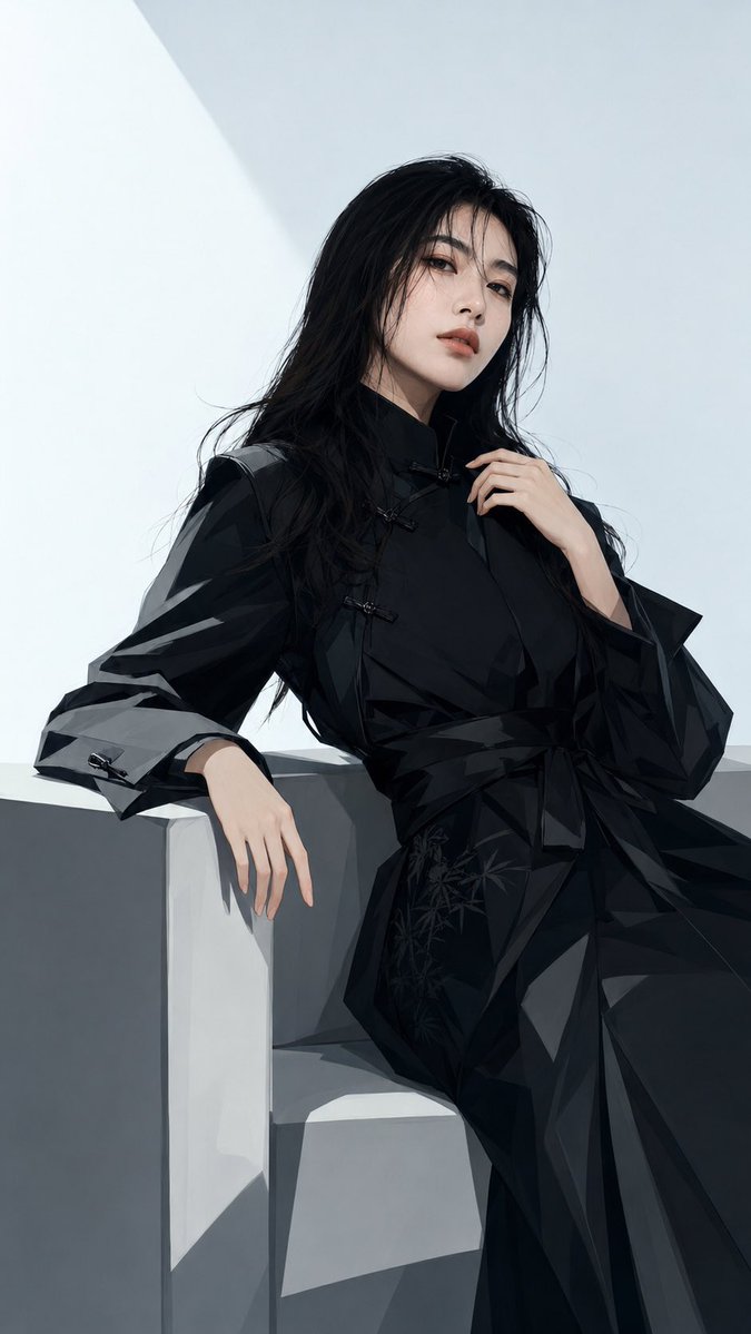 Black New Chinese Fashion Cover