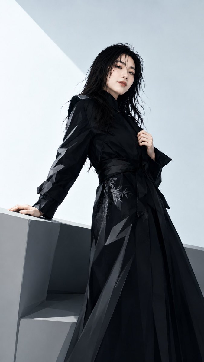 Black New Chinese Fashion Cover reference image 1