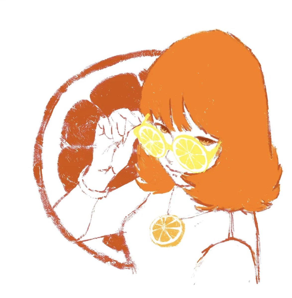 Citrus Crayon Fashion Portrait