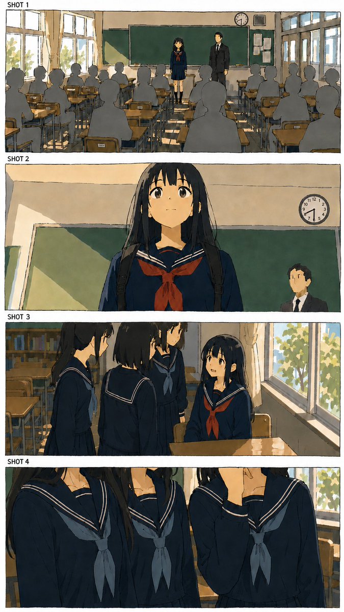 Anime Classroom Storyboard