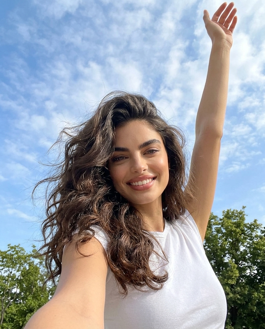 Sunny Sky Park Selfie