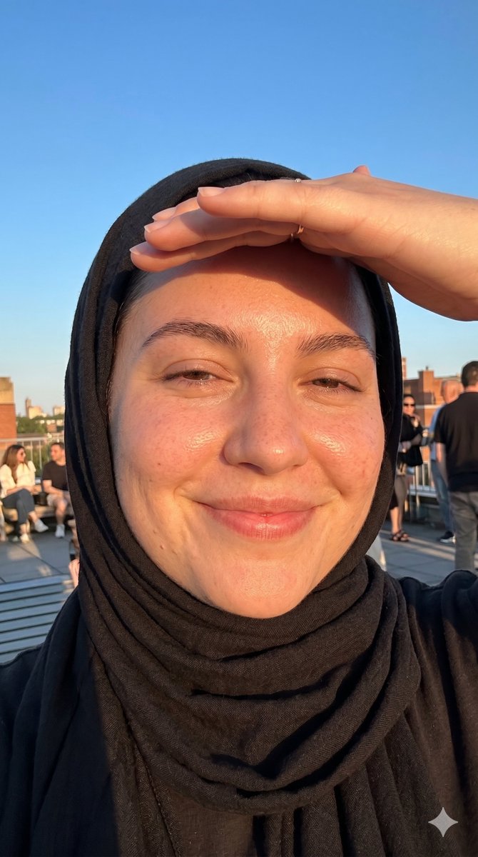 Sample output image for Golden Hour Smartphone Selfie with Headscarf