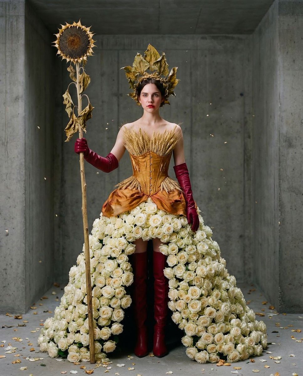 Sample output image for Brutalist Botanical Haute Macabre Editorial