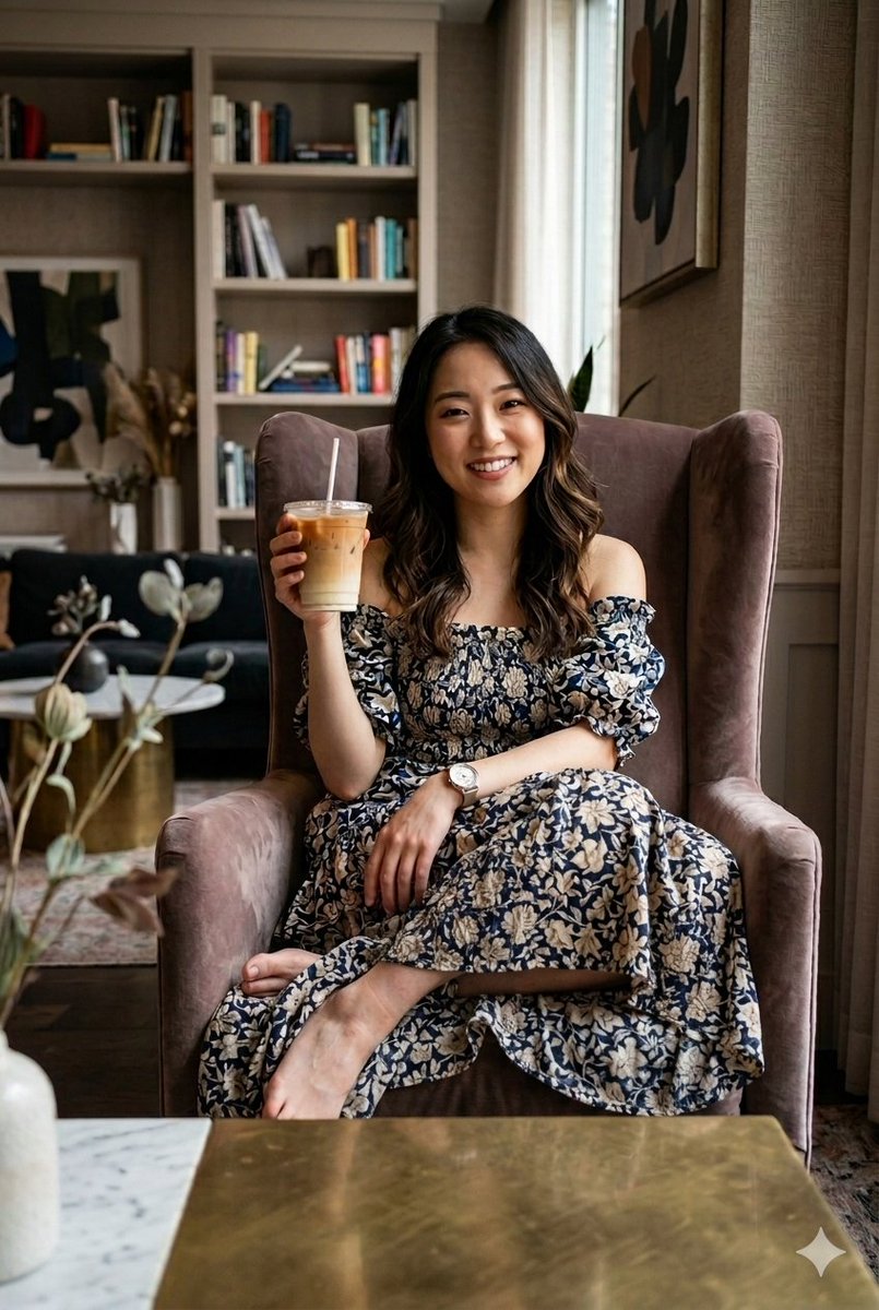 Sample output image for Cozy Iced Latte Portrait
