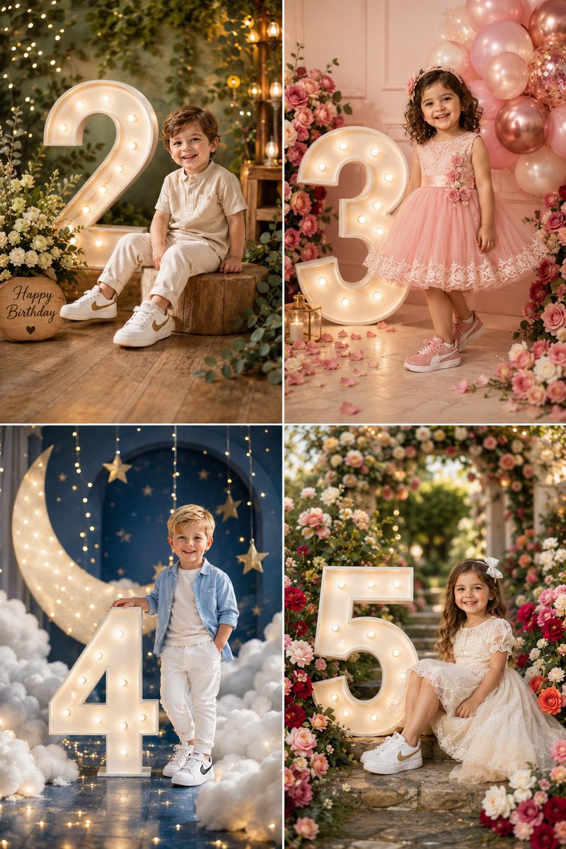 Luxury Child Birthday Photoshoot Themes