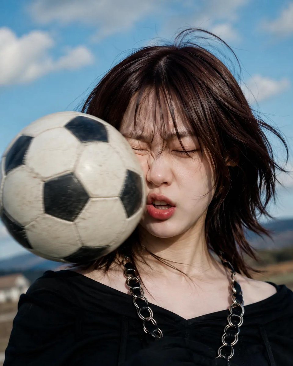 Soccer Ball Impact Action Shot example 2