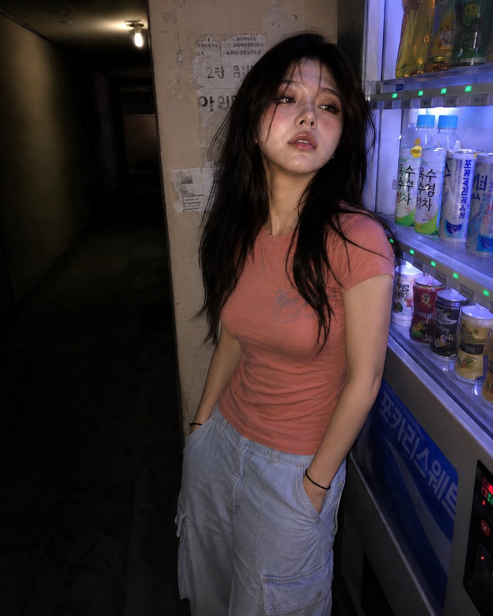 Nighttime Hallway Vending Machine Portrait example 2