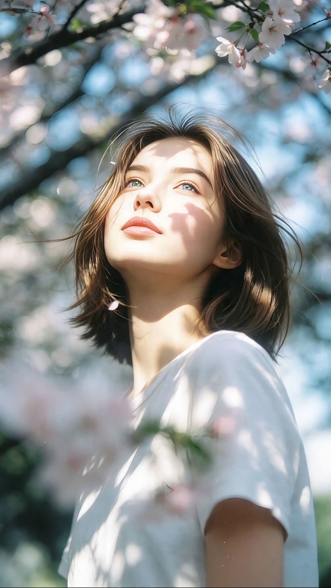 Cinematic Cherry Blossom Portrait