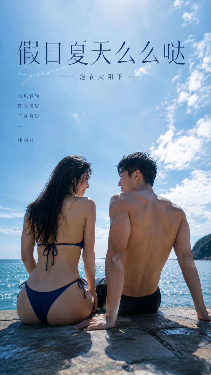 Summer Sea Romance Poster