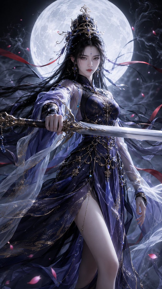 Oriental Fantasy 3D CG Heroine AI image template preview