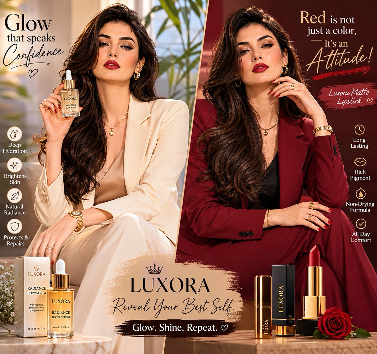 Luxury Beauty Brand Editorial Advertisement