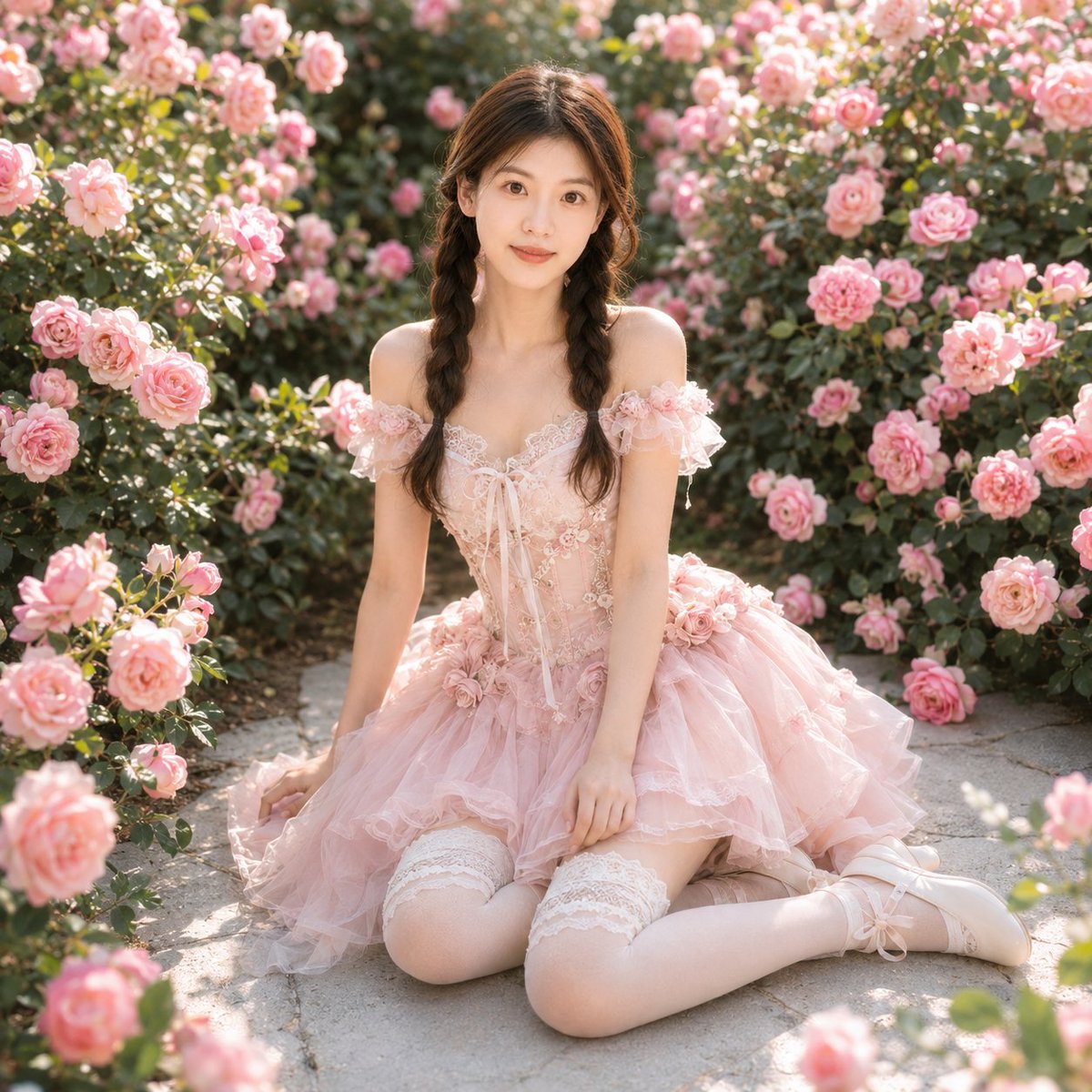 Identity-Based Rose Garden Portrait