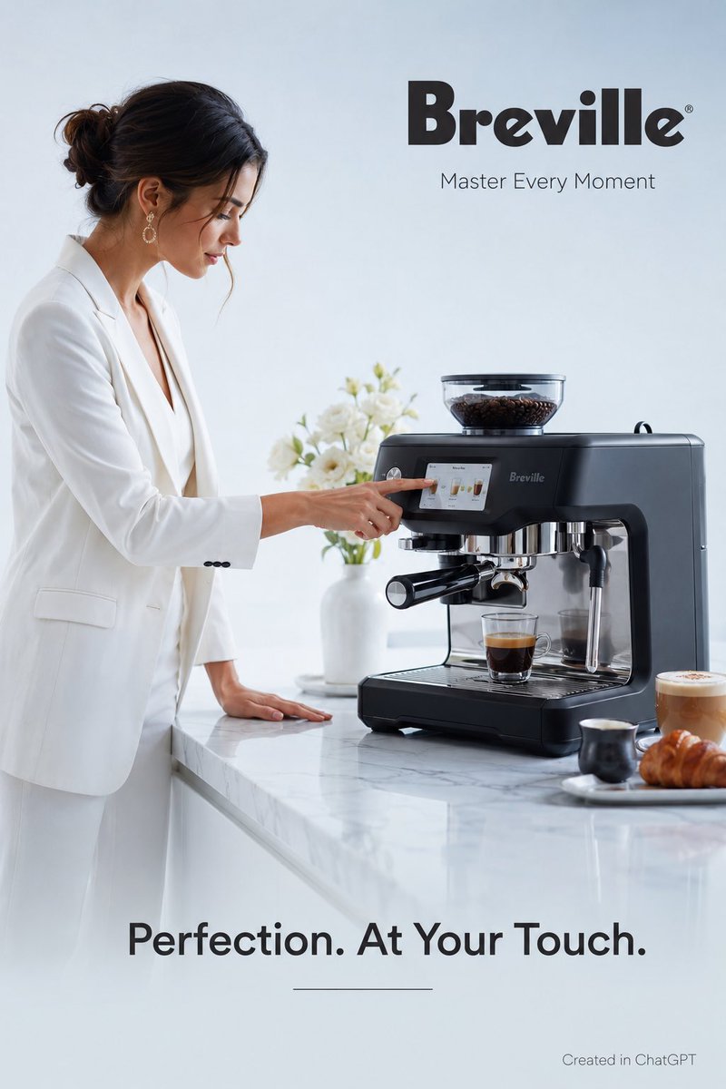 Luxury Espresso Machine Ad