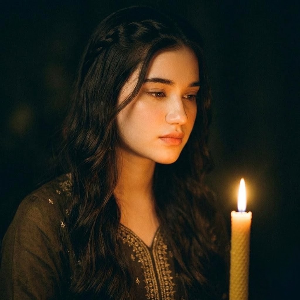 Candlelit Portrait With Obscured Face