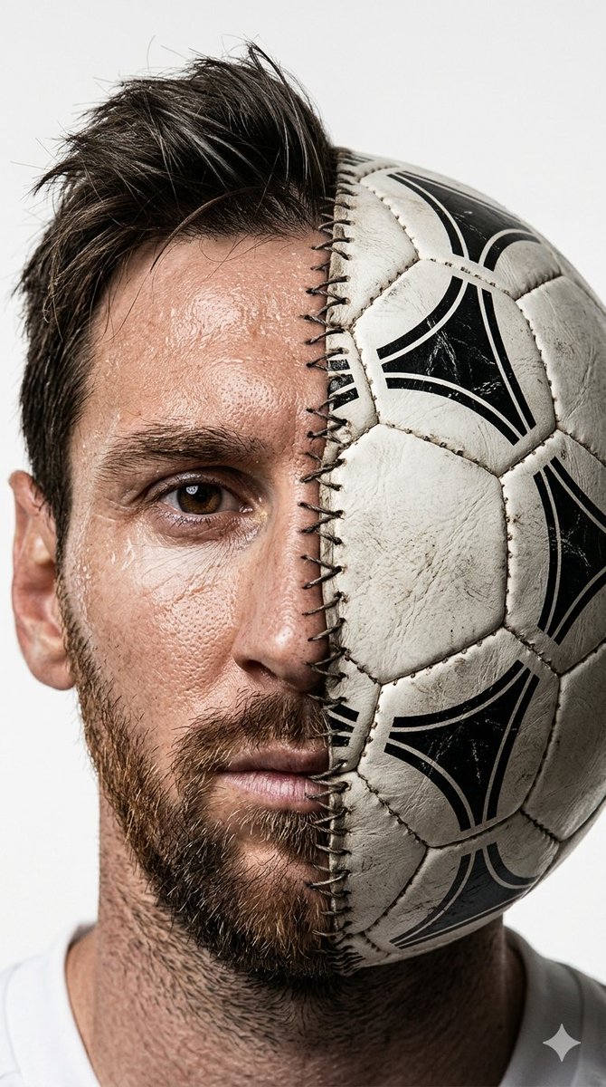 Sample output image for Soccer Ball Portrait Hybrid