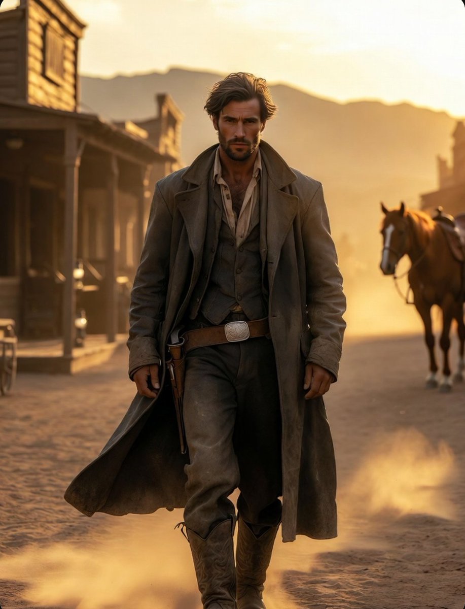 Sample output image for Cinematic Wild West Gunslinger