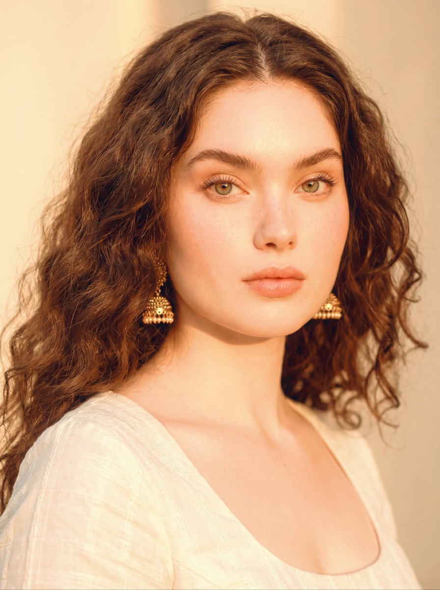 Sample output image for Realistic Indian Beauty Portrait