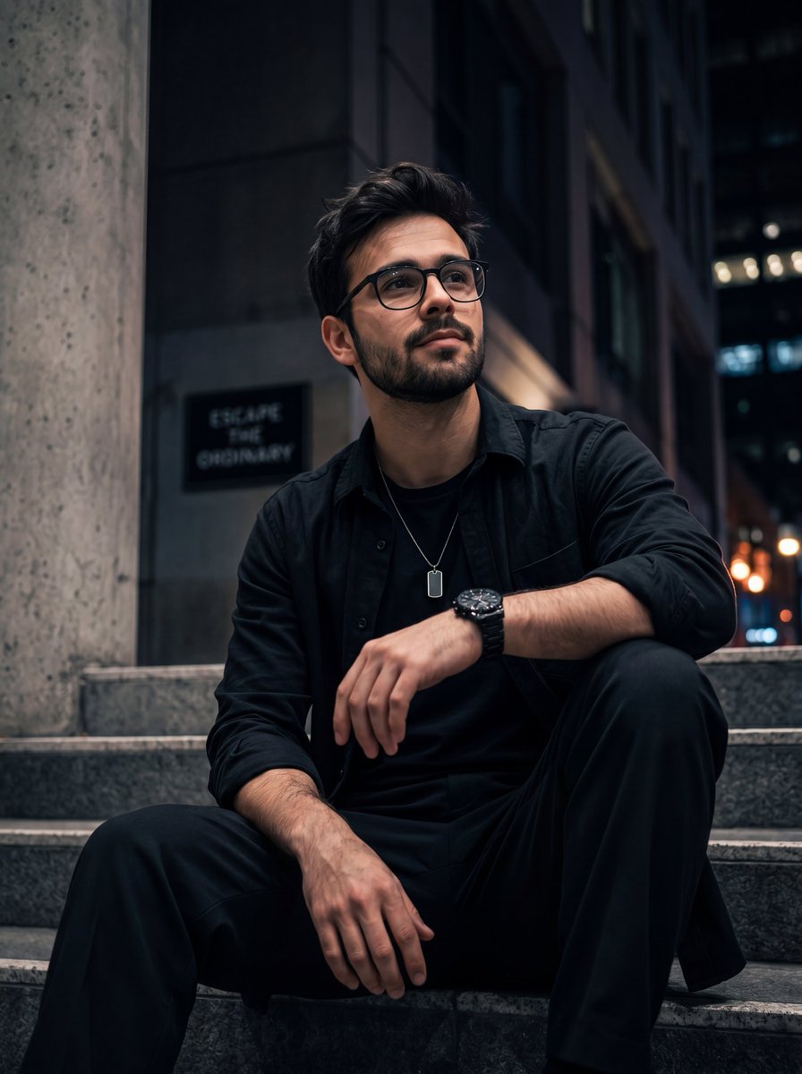 Sample output image for Urban Night Streetwear Portrait