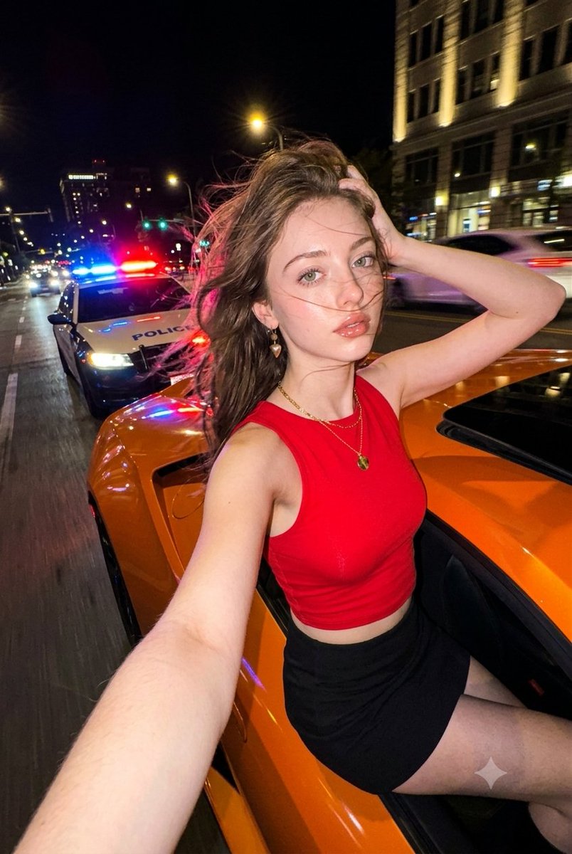 Sample output image for Y2K Night Selfie Paparazzi Vibe