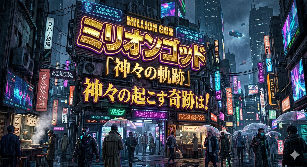 Sample output image for Cyberpunk Sign with Custom Text