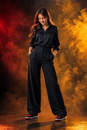 Dual Gel Studio Portrait AI image template preview