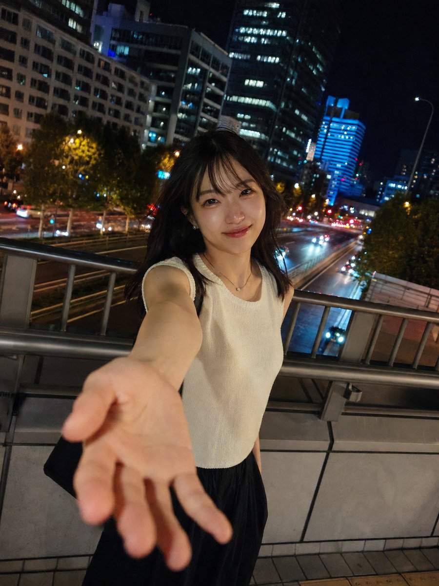 Candid Night Cityscape Portrait