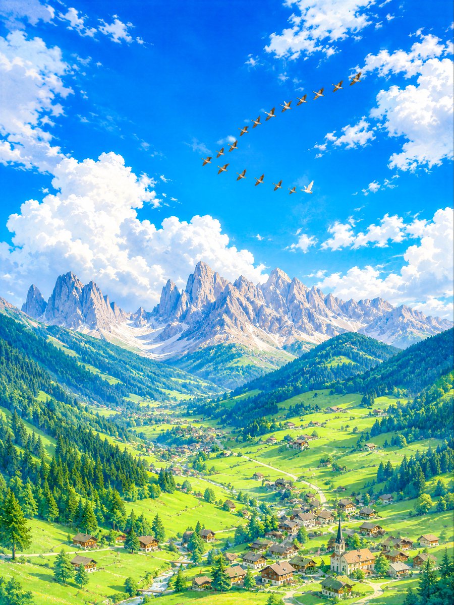 Italian Valley Morning Flight
