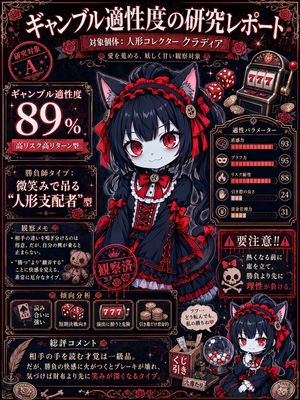 Gambling Aptitude Research Report — 【情報入力欄】

キャラクター名：[{argument name="キャラクター名" default=" "}] ←必須

補足事項：[{argument name="補足事項" default=" "}] ←AIに伝えたいことがあれば記入

--