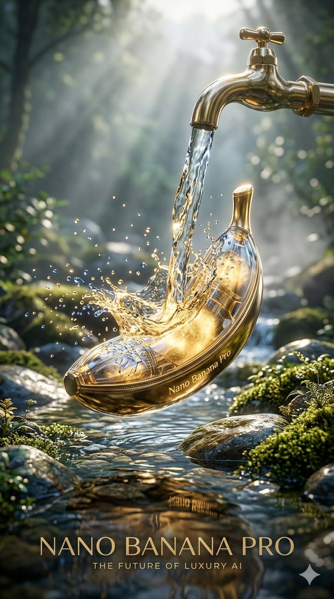 Sample output image for Luxury Golden Tea Cup Mountain Stream