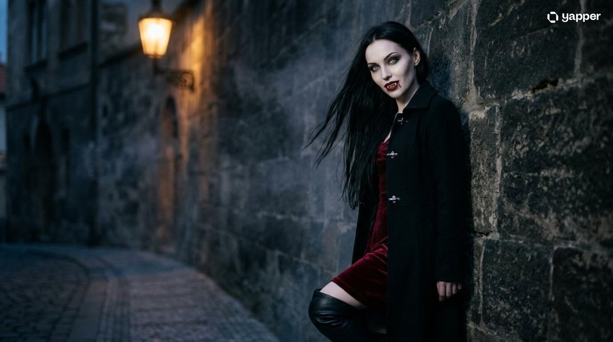 Sample output image for Gothic Vampire Cinematic Scene