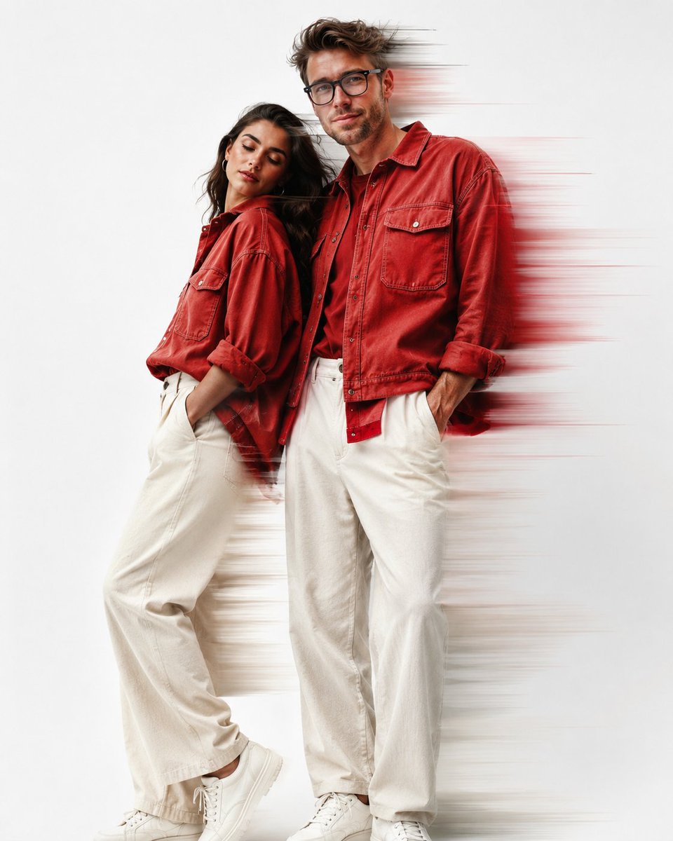 Fashion Editorial Portrait with Motion Blur