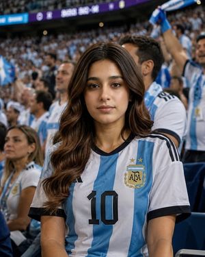 World Cup Stadium Fan Transformation AI image template preview