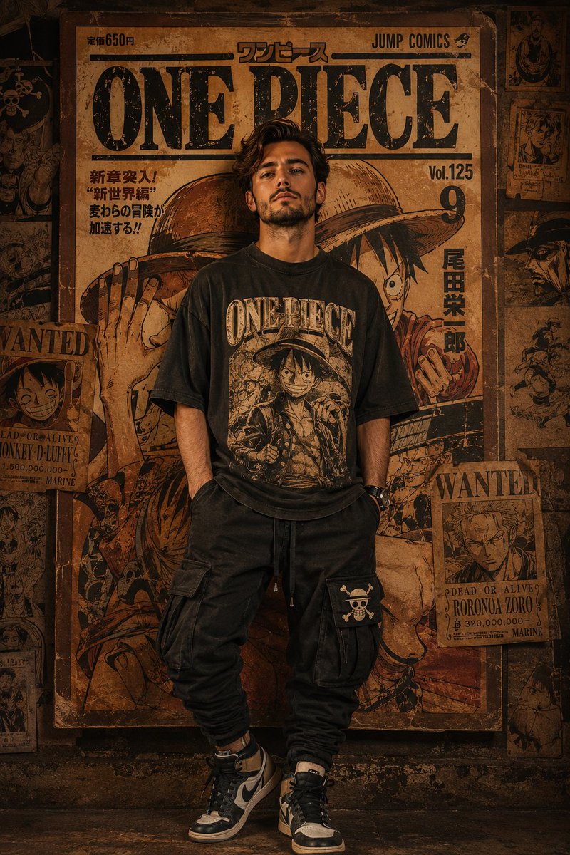 Vintage Anime Magazine Streetwear Portrait