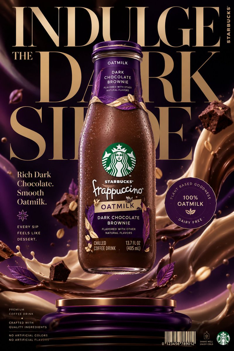 3D Beverage Advertising Poster