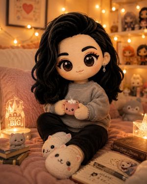 Handcrafted Plush Character Transformation AI image template preview