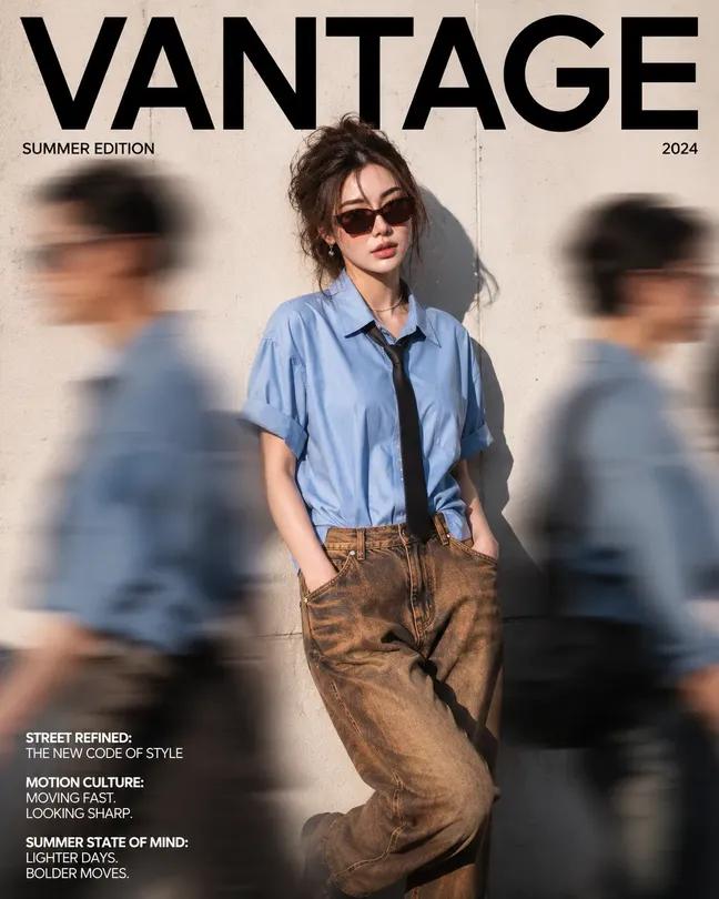 Modern Fashion Magazine Cover