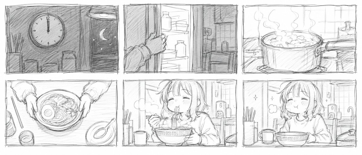 Pencil Sketch Storyboard Sketch