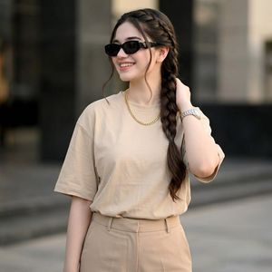 Beige Editorial Side-Braid Portrait AI image template preview