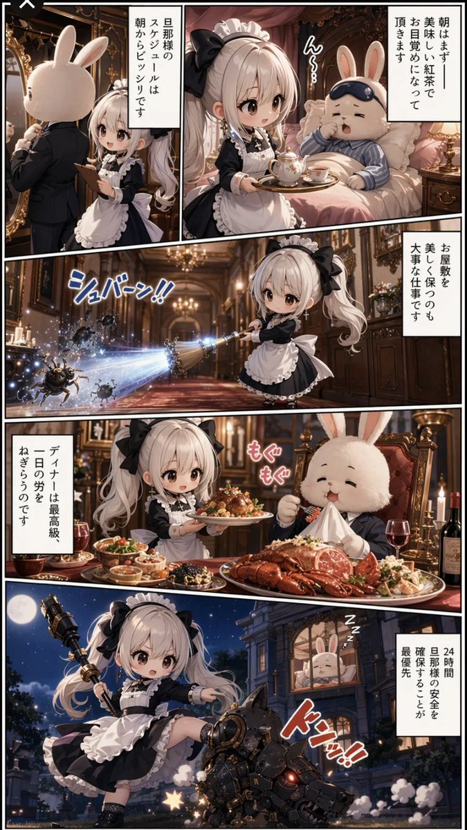 Maid and Rabbit Mansion Manga