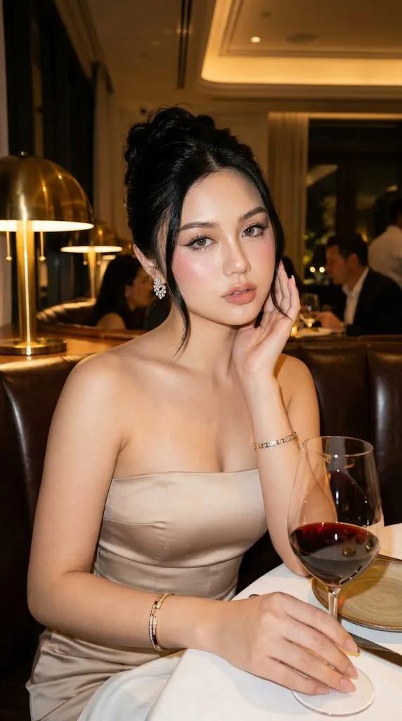 Sample output image for Elegant Fine Dining Portrait