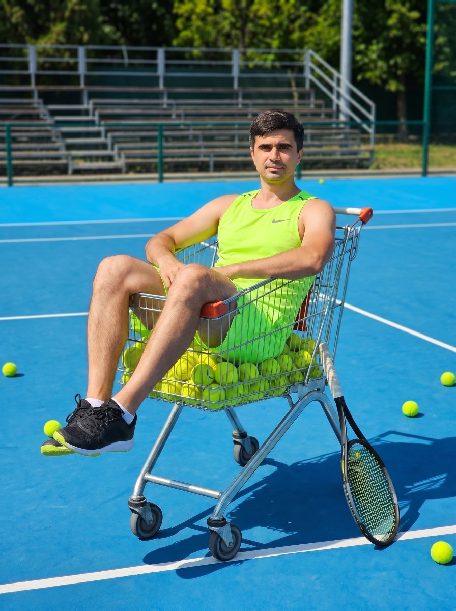 Sample output image for Tennis Court Lifestyle Portrait