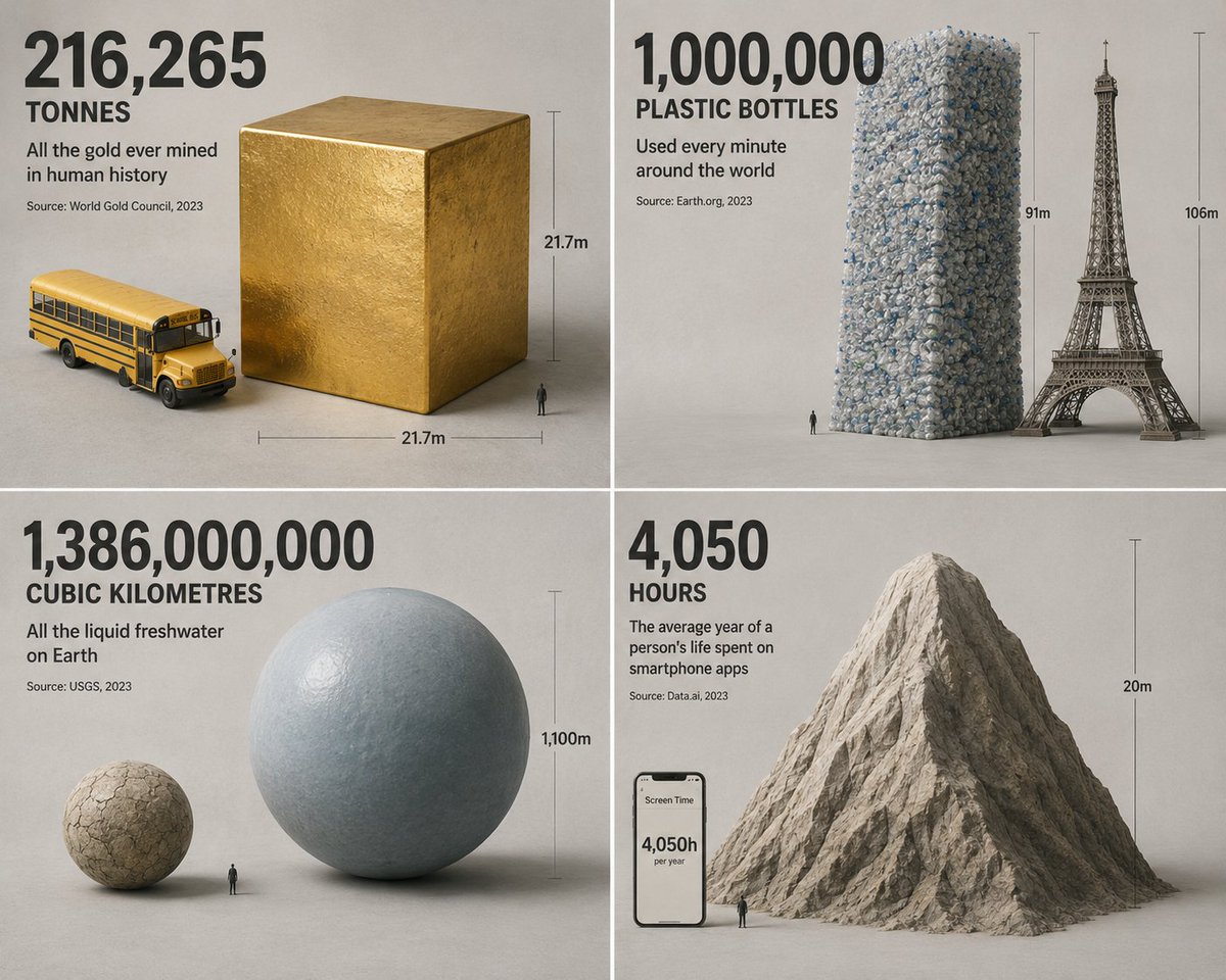 Isometric Statistic Visualization Render